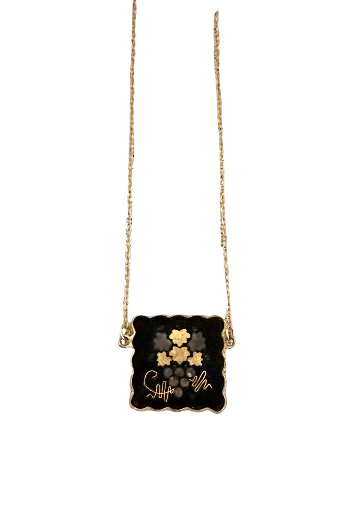 Vintage Japanese Panel Necklace